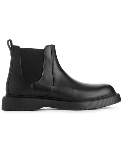 ARKET Leather Boots - Black