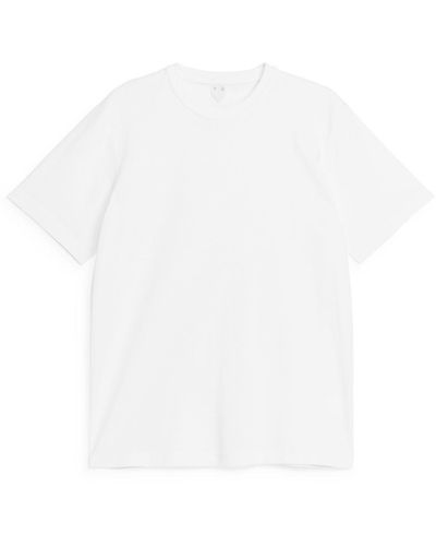 ARKET Cotton Linen T-shirt - White