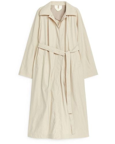ARKET Relaxed Trench Coat - White