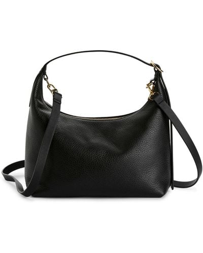 ARKET Boxy Leather Bag - Black