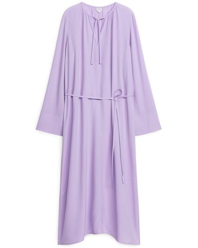 ARKET Belted Dress - Purple