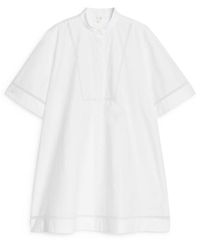 ARKET Short-sleeve Cotton Tunic - White