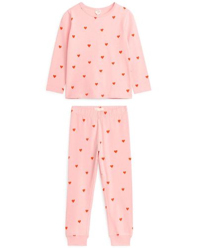 ARKET Jersey Pyjama Set - Pink