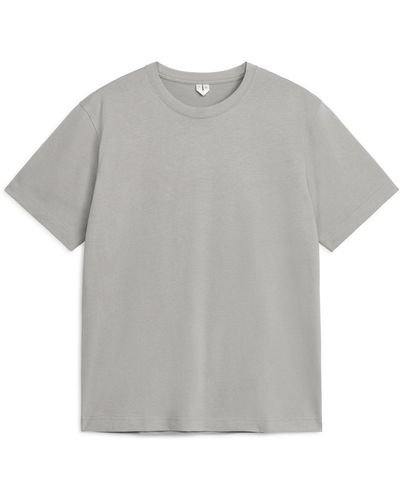 ARKET Mittelschweres T-Shirt - Grau