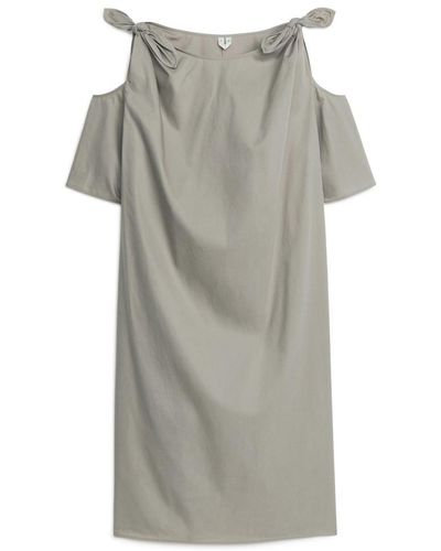 ARKET Midi-Kleid Mit Cut-Outs - Grau