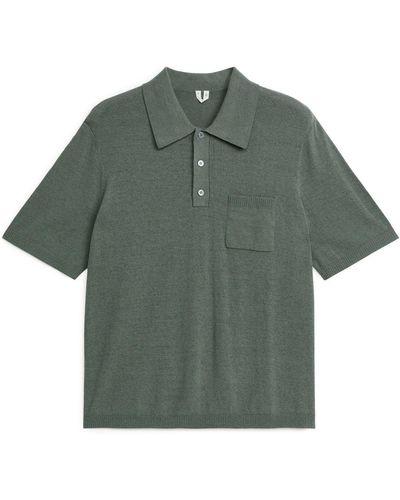 ARKET Short-sleeve Polo Shirt - Green