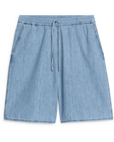 ARKET Denim Twill Shorts - Blue