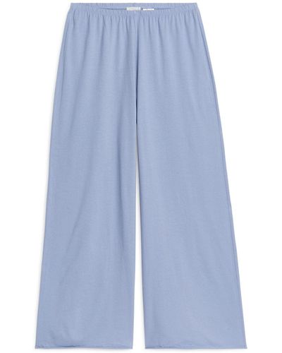 ARKET Cotton Pyjama Trousers - Blue