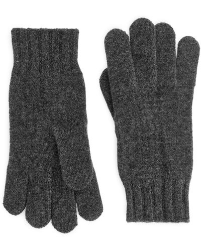 ARKET Merino Gloves - Grey