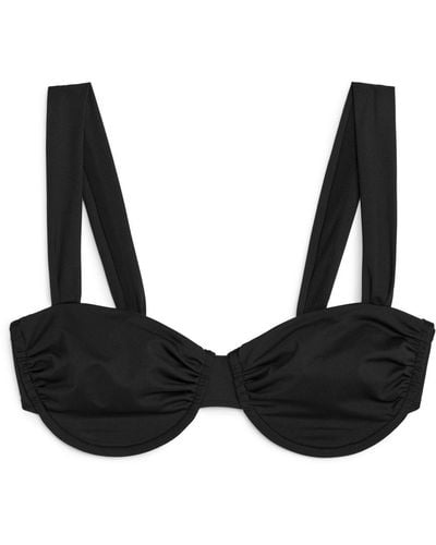 ARKET Balconette Bikini Top - Black