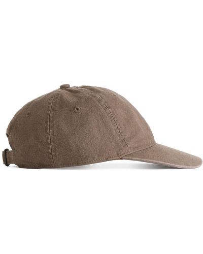 ARKET Hemp-cotton Cap - Brown