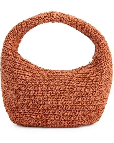 ARKET Rounded Straw Bag - Brown