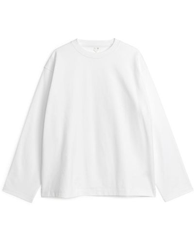 ARKET Relaxed Long-sleeve T-shirt - White