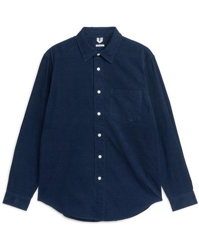 ARKET Corduroy Cotton Shirt - Blue