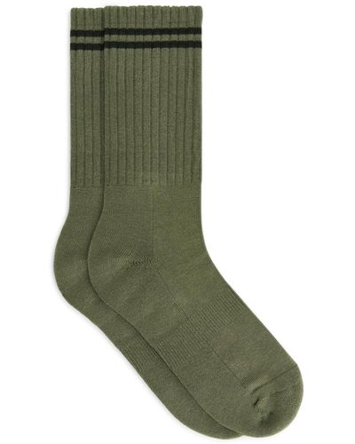ARKET Sporty Cotton Socks - Green