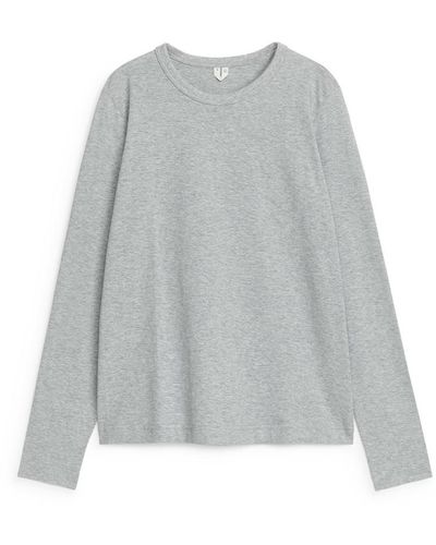 ARKET Langarm-T-Shirt - Grau