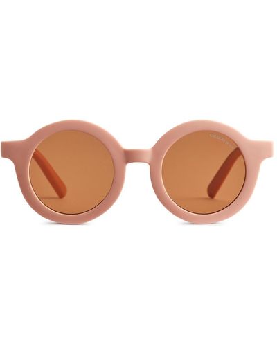 ARKET Grech & Co. Runde Polarisierte Sonnenbrille - Pink
