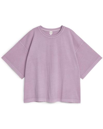 ARKET T-Shirt Aus Baumwolle - Lila