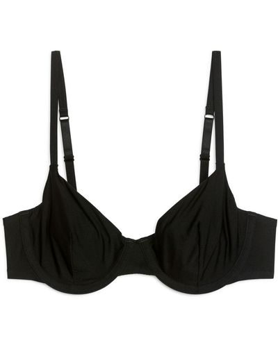 ARKET Micro Wire Bra - Black