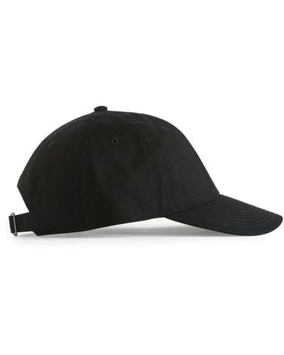 ARKET Cotton Twill Cap - Black