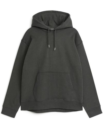 ARKET Relaxed Terry Hoodie - Grey