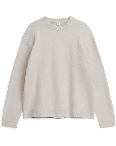 ARKET Pullover Aus Baumwollmix - Weiß