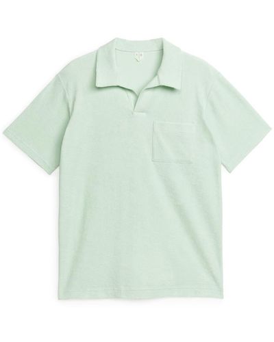 ARKET Poloshirt Aus Baumwollfrottee - Grün