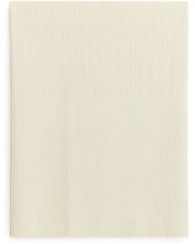 ARKET Merino Wool Skirt - White