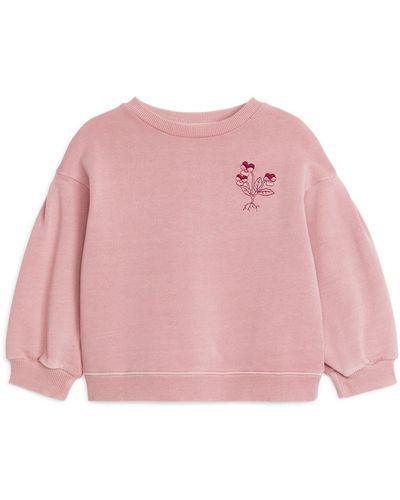 ARKET Embroidered Sweatshirt - Pink