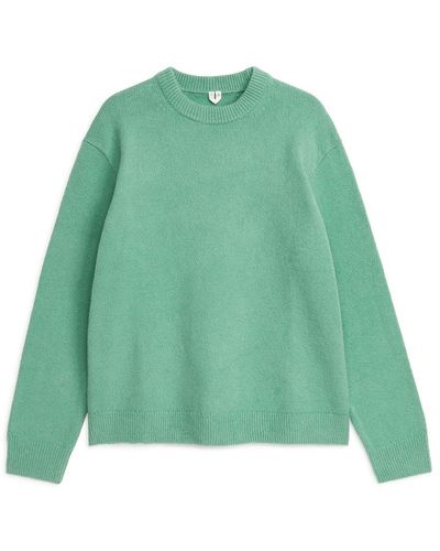 ARKET Pullover Aus Baumwollmix - Grün