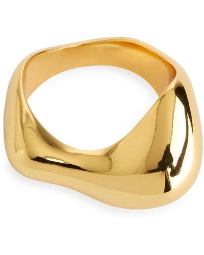 ARKET Chunky Gold-plated Ring - Metallic