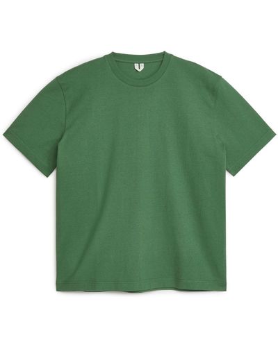 ARKET Oversized Heavyweight T-shirt - Green