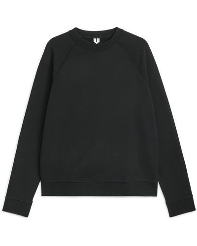 ARKET Stückgefärbtes Sweatshirt Von Active - Schwarz