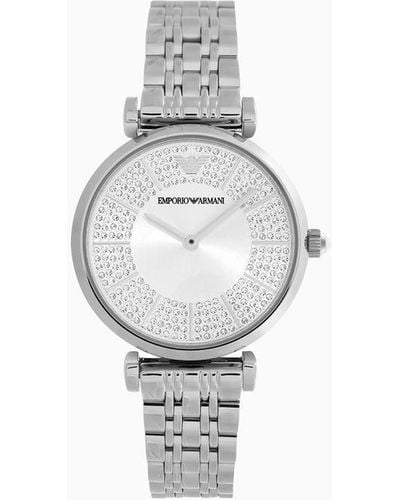 Emporio Armani Two-hand Stainless Steel Watch - White