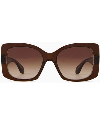 Giorgio Armani Square Sunglasses - Brown