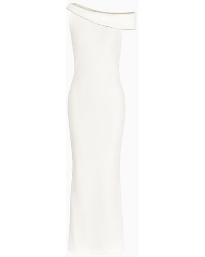 Giorgio Armani Silk Long Dress - White