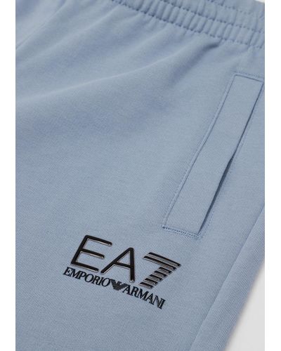 Emporio Armani Cotton Core Identity Boy Board Shorts - Blue
