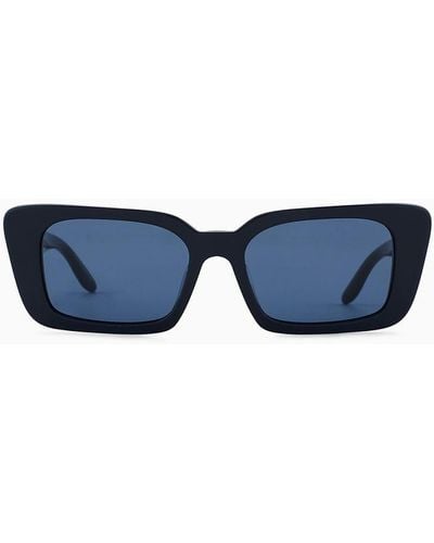 Giorgio Armani Gafas De Sol Rectangulares Para - Azul