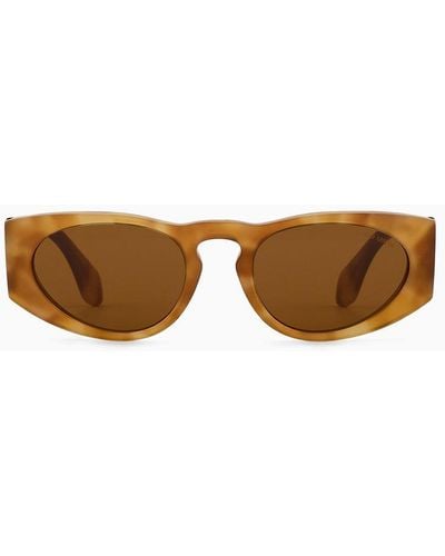 Giorgio Armani Rectangular Sunglasses - White
