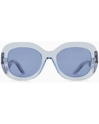 Giorgio Armani Oval Sunglasses - Blue
