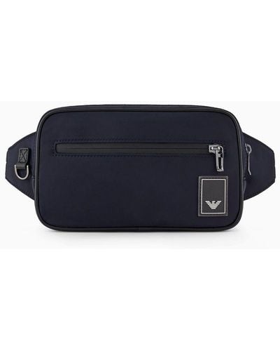 Emporio Armani Travel Essentials Nylon Belt Bag - Blue