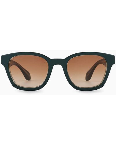 Giorgio Armani Panto Sunglasses - White