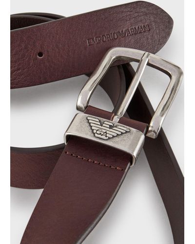 Emporio Armani Emporio Leather Belt - Brown