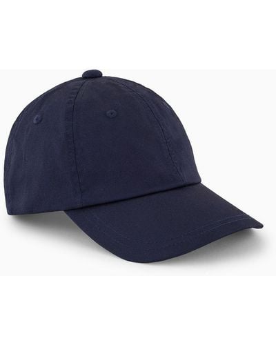 Armani Exchange Hat With Visor - Blue