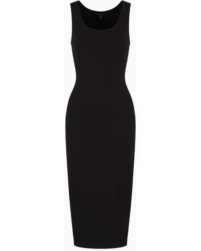 Armani Exchange Armani Exchange - Midi Bodycon Dress - Black