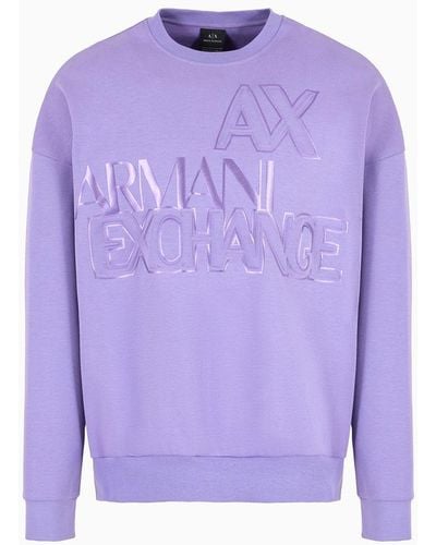 Armani Exchange Sweatshirts Without Hood - Purple