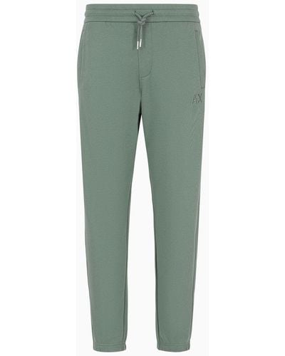 Armani Exchange Chino Pants In Cotton French Terry - Blue
