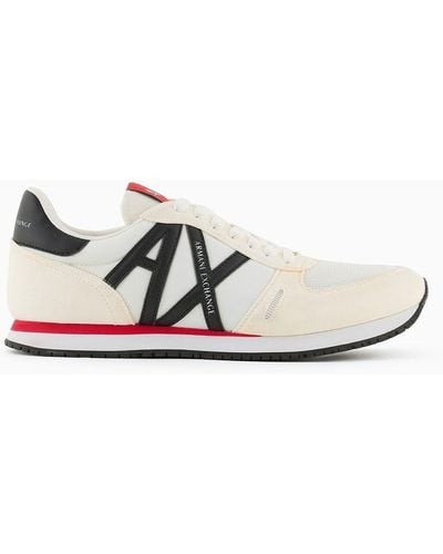 Armani Exchange Trainers With Logo - White