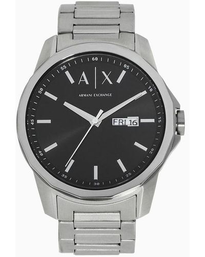 Armani Exchange Uhrenstahlarmbänder - Grau