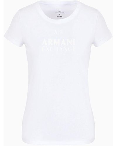 Armani Exchange T-shirt Slim Fit - Bianco
